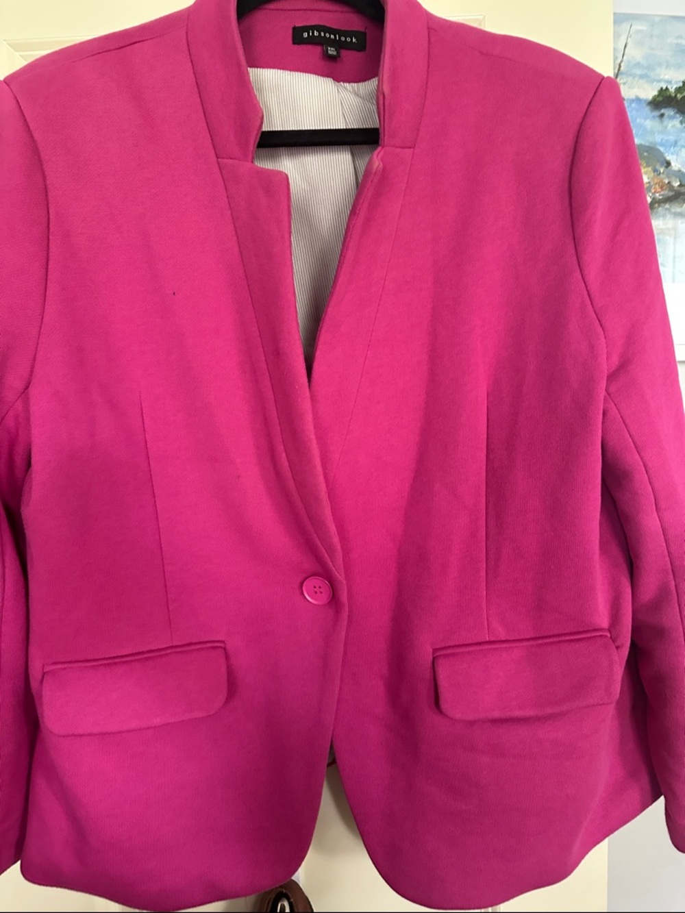 GibsonLook Hot Pink Tailored Blazer
